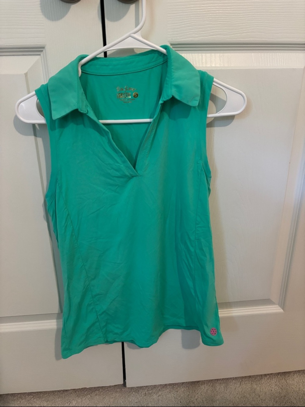 Lilly Pulitzer Sleeveless Polo Tank - Teal